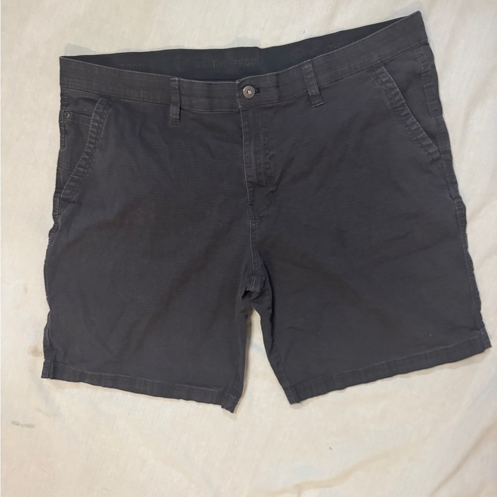 Weatherproof Men’s Ripstop Shorts Gray Size 40 Cotton Blend